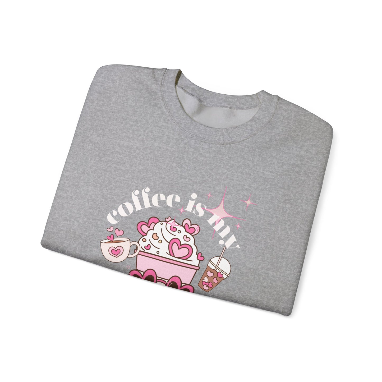 Coffee Is My Valentine Unisex Heavy Blend™ Crewneck Sweatshirt