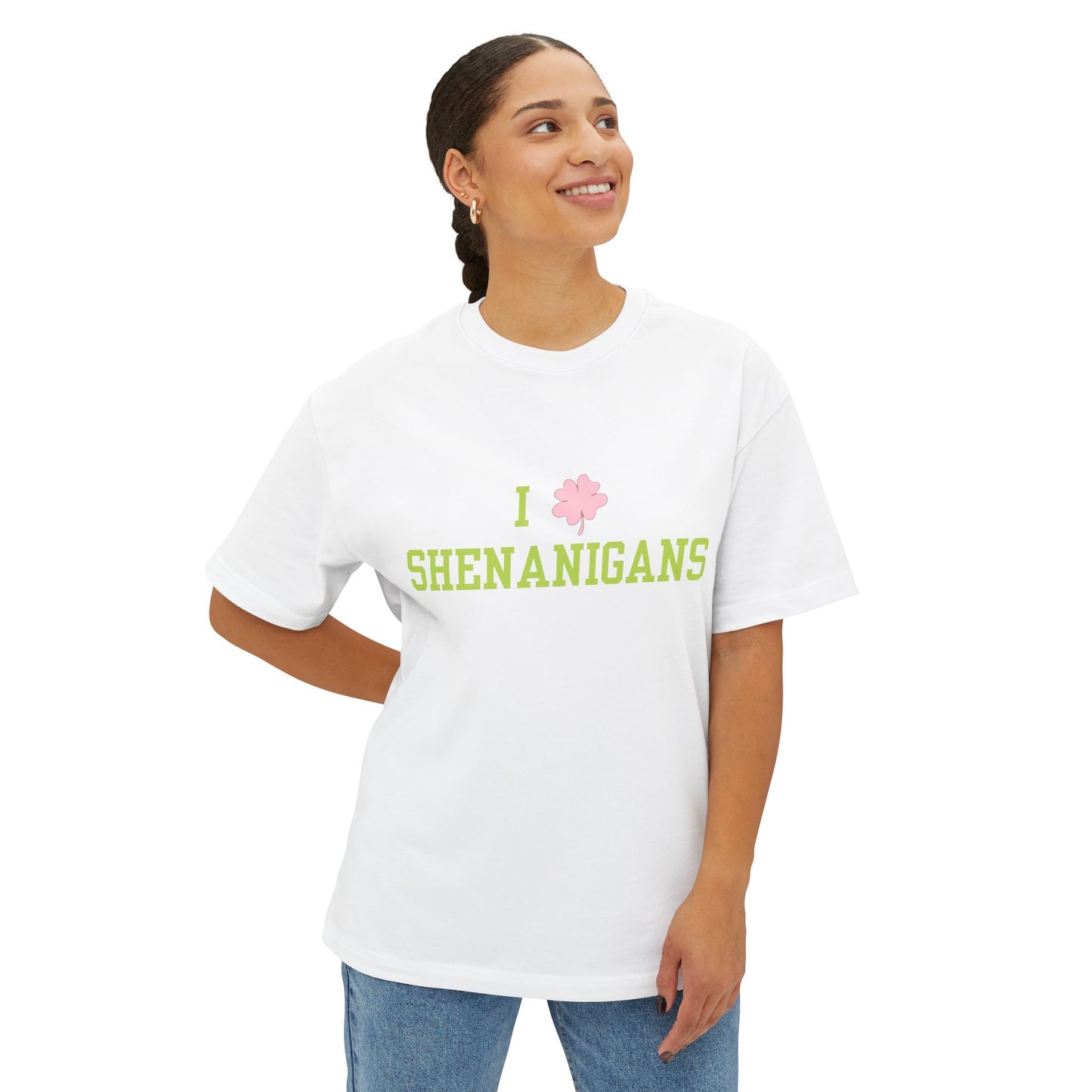 I <3 Shenanigans Unisex Oversized Boxy Tee