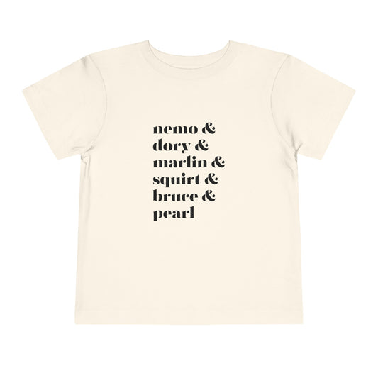 Nemo Dory Marlin Toddler Short Sleeve Tee