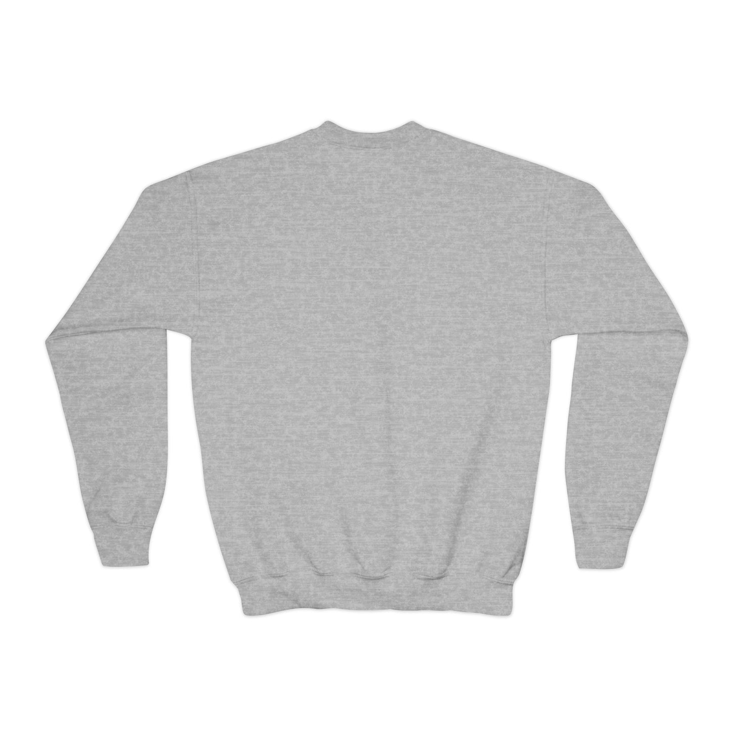 Youth Crewneck Sweatshirt - Cozy Buffalo Hot Cocoa Graphic with Whipped Cream & Stars