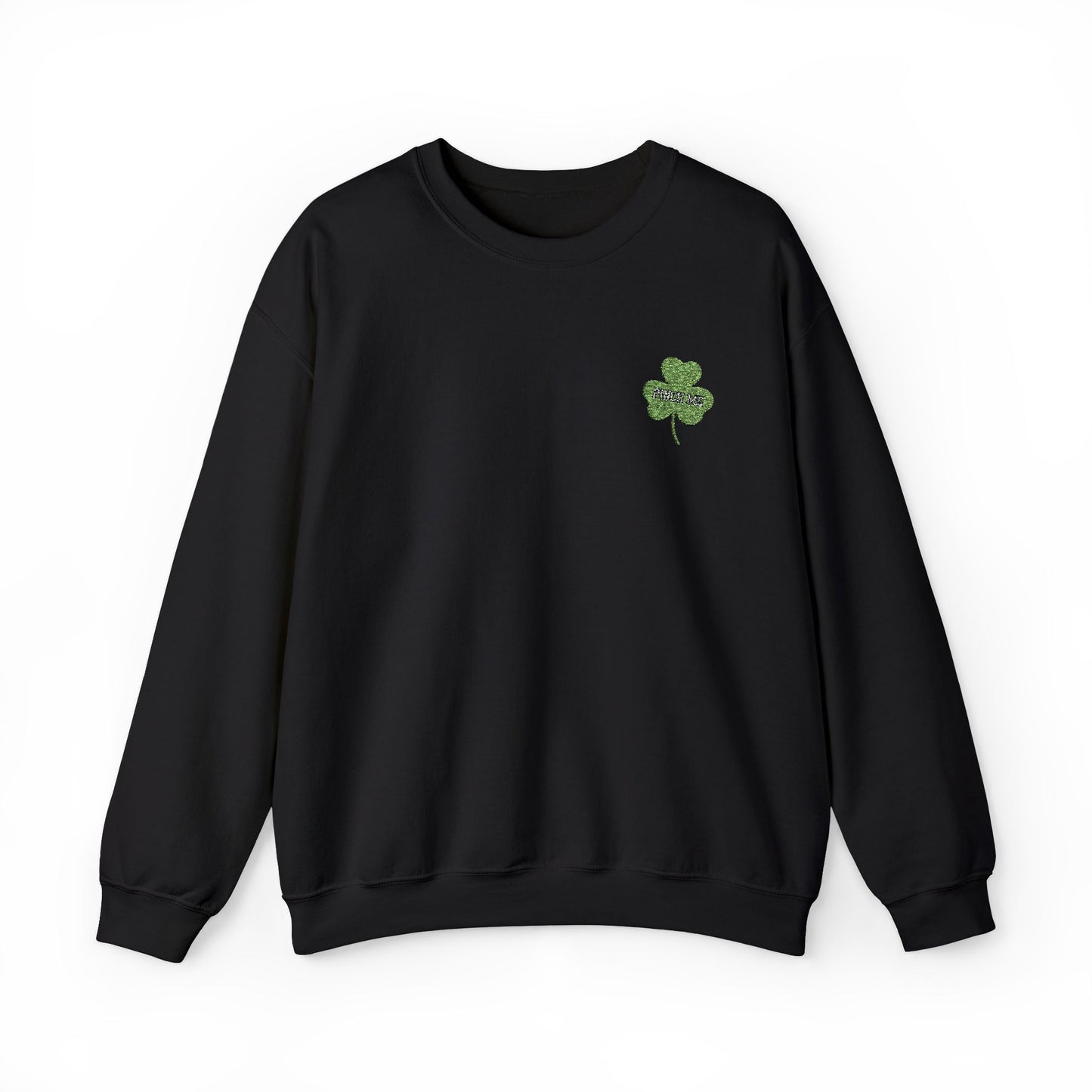 Embroidered Pinch Me Shamrock Unisex Heavy Blend™ Crewneck Sweatshirt