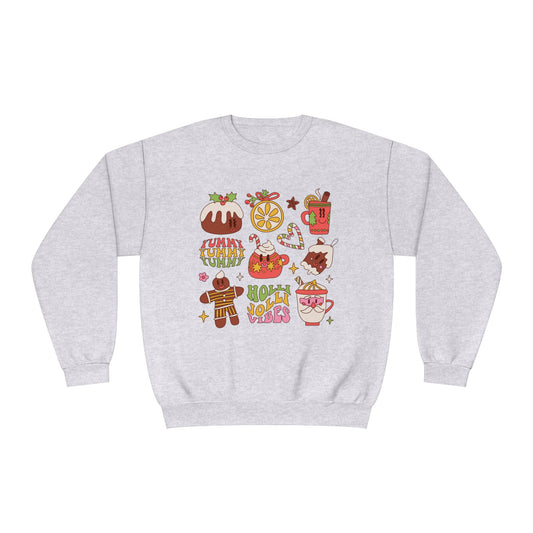 Vintage Christmas Graphics Unisex NuBlend® Crewneck Sweatshirt
