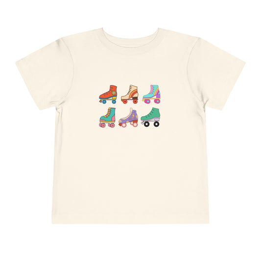 Roller Skates Toddler Short Sleeve Tee