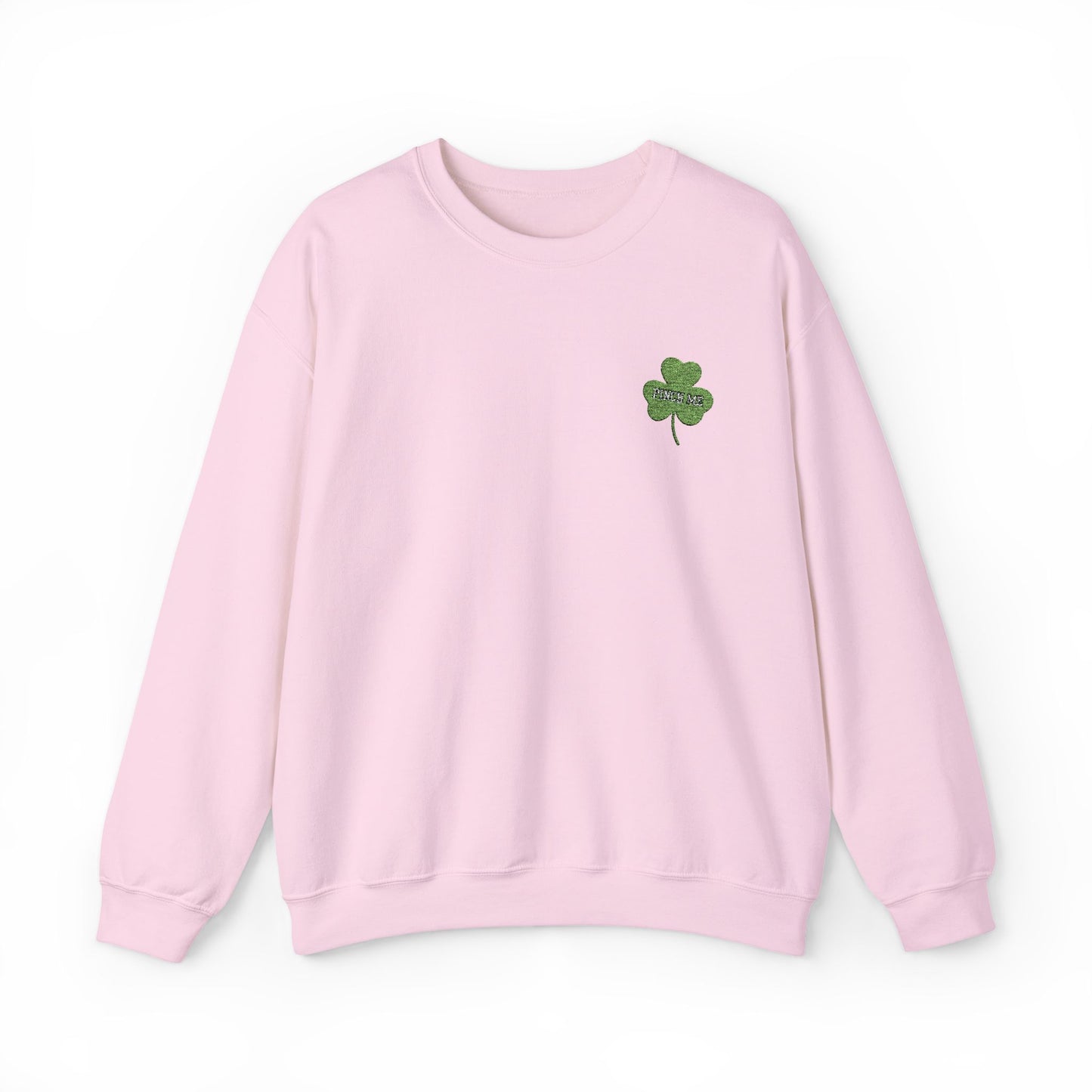 Embroidered Pinch Me Shamrock Unisex Heavy Blend™ Crewneck Sweatshirt