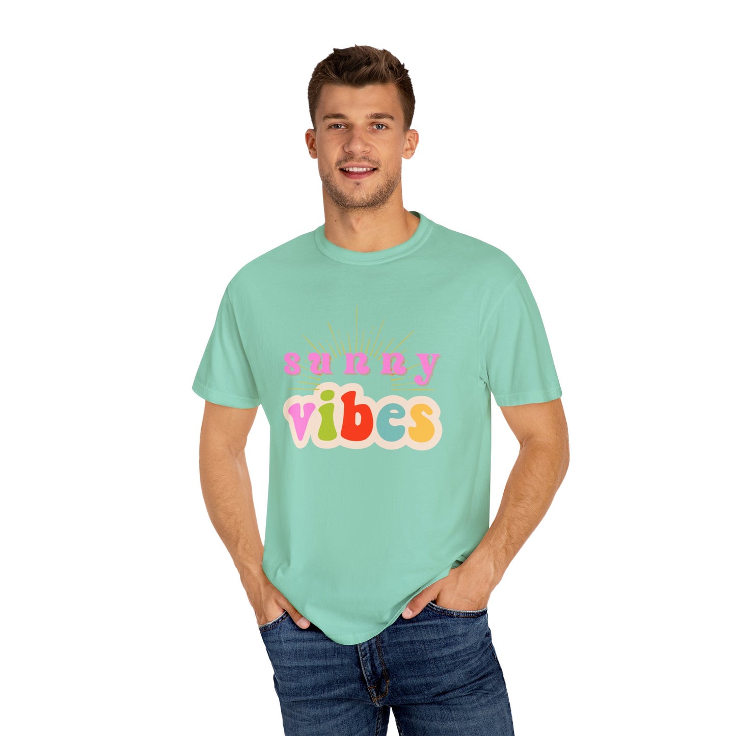 Sunny Vibes Unisex Garment-Dyed T-shirt