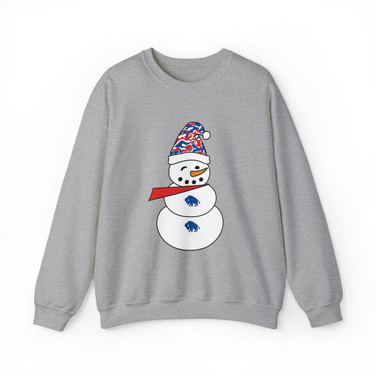 Buffalo Bills Snowman Unisex Heavy Blend™ Crewneck Sweatshirt