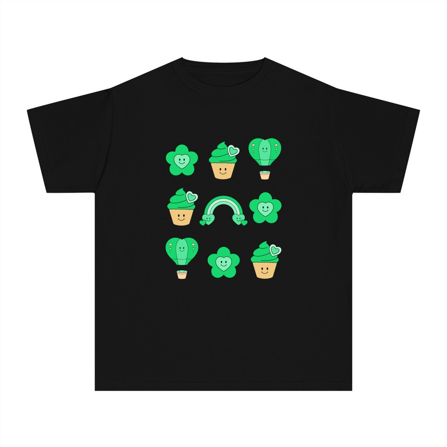 Cutesy St. Patrick's Day Coquette Youth Midweight Tee