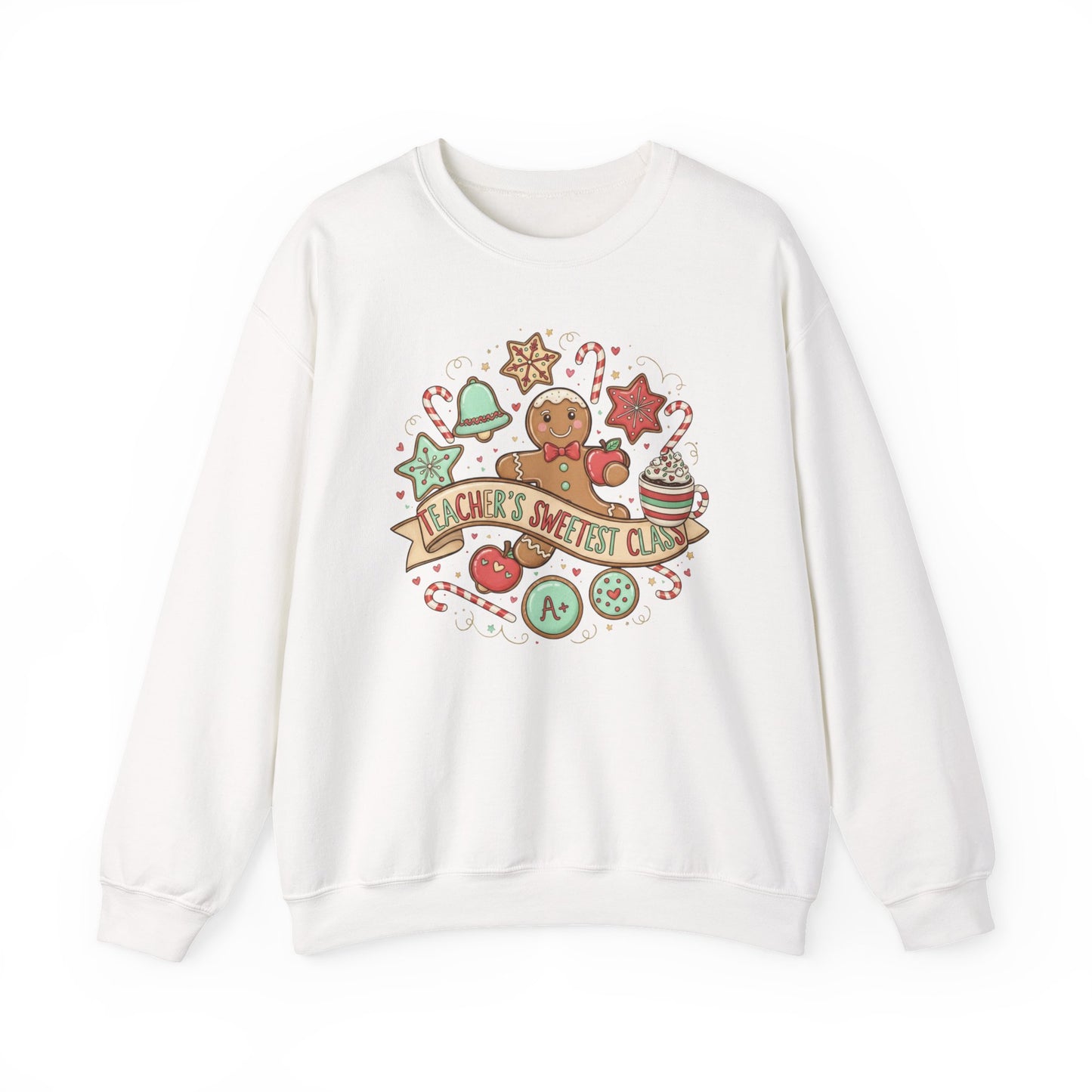 Holiday Baking Crewneck Sweatshirt — 'Baker’s Society' Gingerbread Cookie Design