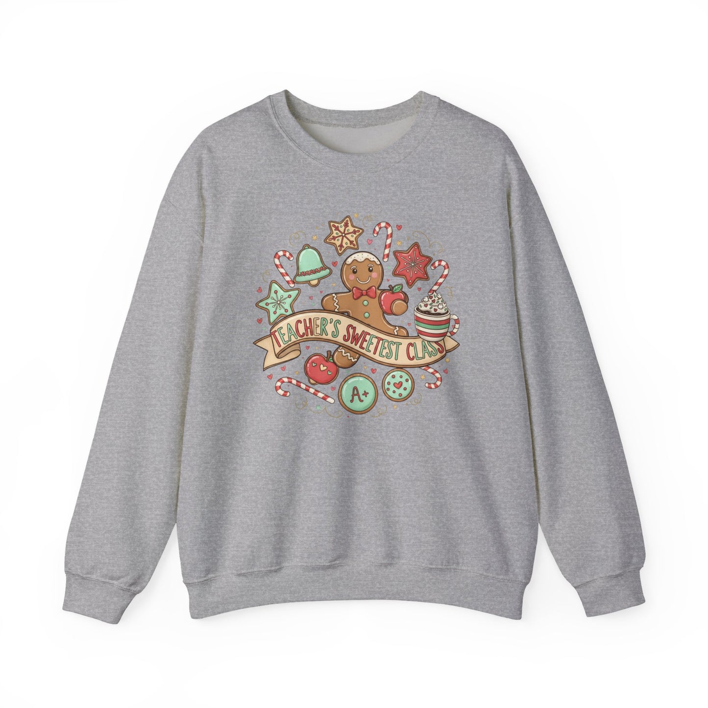 Holiday Baking Crewneck Sweatshirt — 'Baker’s Society' Gingerbread Cookie Design
