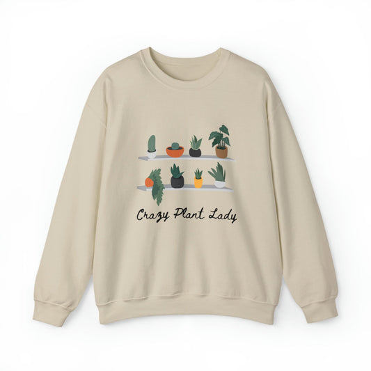 Crazy Plant Lady Unisex Heavy Blend™ Crewneck Sweatshirt