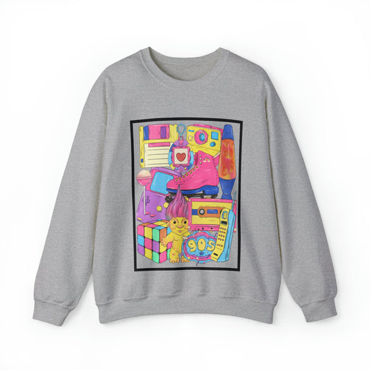 1990's Collage I Love the 90's! Unisex Heavy Blend™ Crewneck Sweatshirt