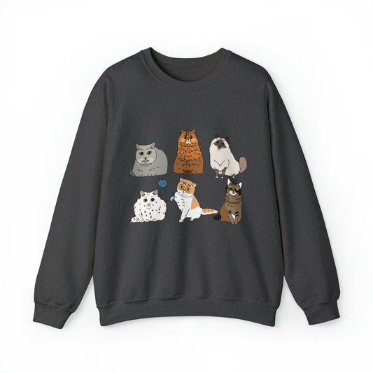 Cats Unisex Heavy Blend™ Crewneck Sweatshirt
