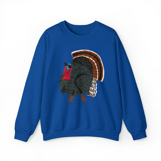 Turkey with Sunglasses Unisex Heavy Blend™ Crewneck Sweatshirt