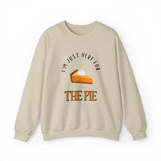 I'm Just Here for the Pie Unisex Heavy Blend™ Crewneck Sweatshirt