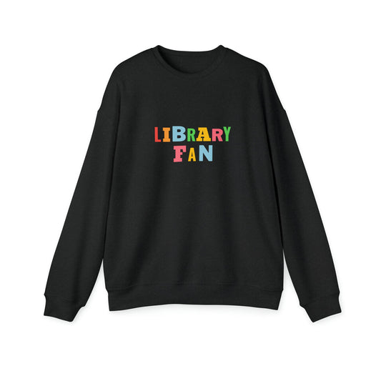 Front AND Back Design Library Fan Unisex Drop Shoulder Sweatshirt