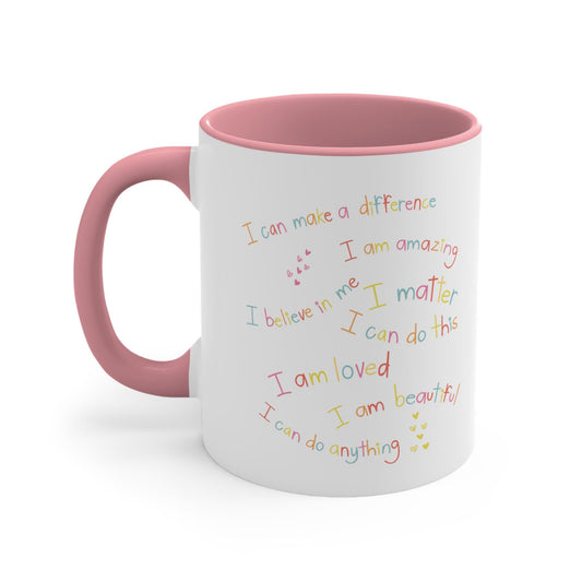 Positive Affirmations Accent Coffee Mug, 11oz