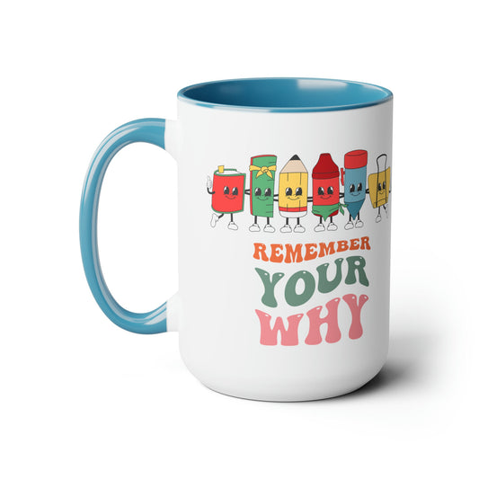 Two-Tone Coffee Mugs, 15oz