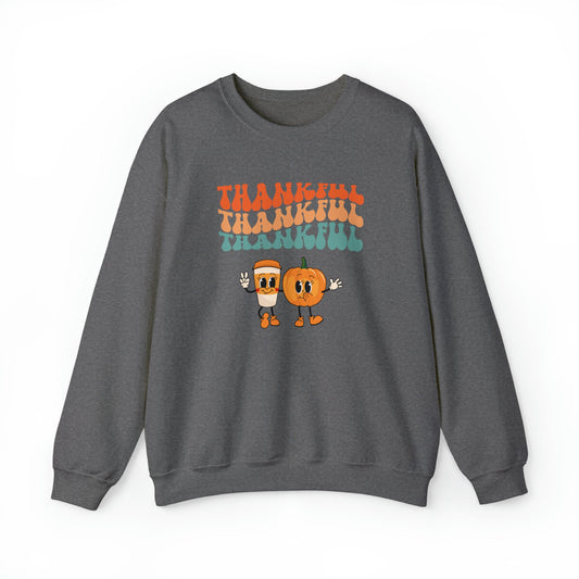 Thankful Thankful Thankful Unisex Heavy Blend™ Crewneck Sweatshirt
